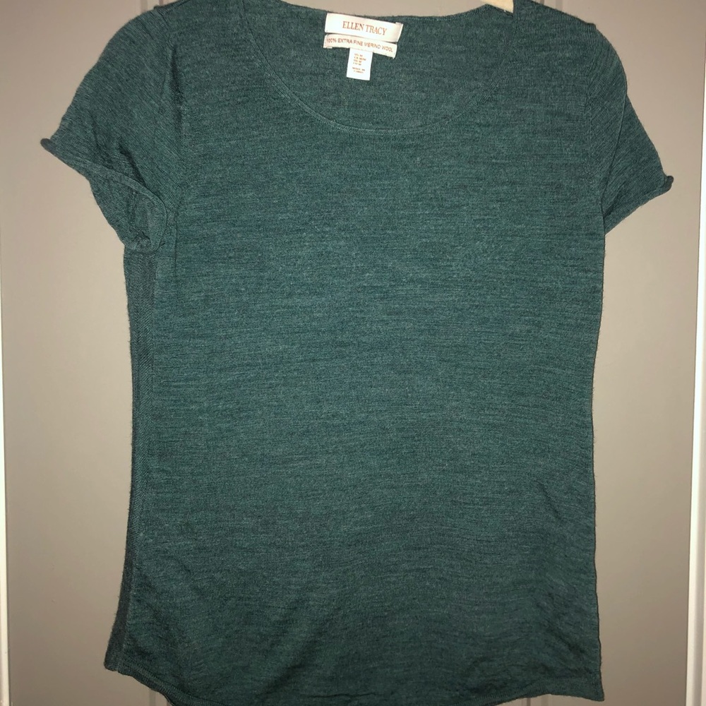 “Ellen Tracy” extra fine Merino wool shirt